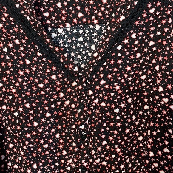 Torrid Emma Babydoll Rayon Slub Lace Trim Tunic Top 6X - Picture 11 of 15